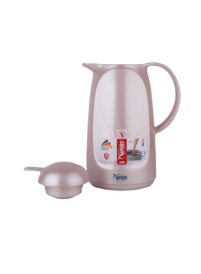 Valk Vacuum Flask With Double Wall Glass 1.0 Liter Wide Mouth With Anti-Leakage Made in Germany - Image 4